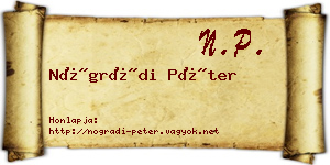 Nógrádi Péter névjegykártya